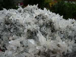 Needle quartz crystals