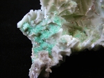 Mint-green Aragonite with nice microscopic green Fluorite