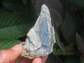 Blue - green kyanite crystals