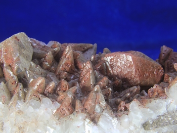 Calcite covered with a thin layer Hematite