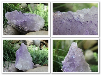Fluorite - stepped and purple zoned
