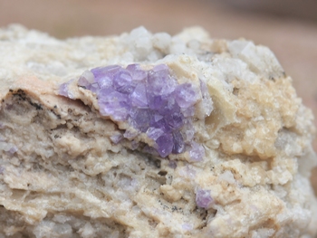 Purple fluorapatite