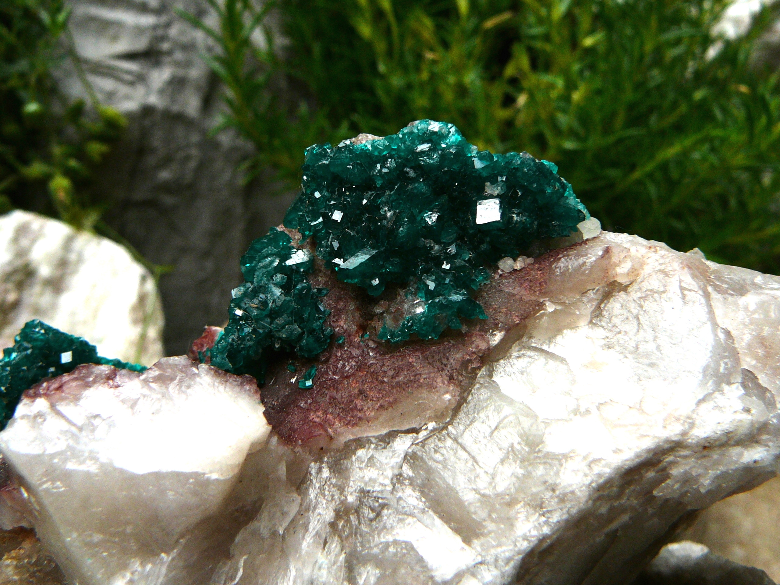 Emerald-green dioptase