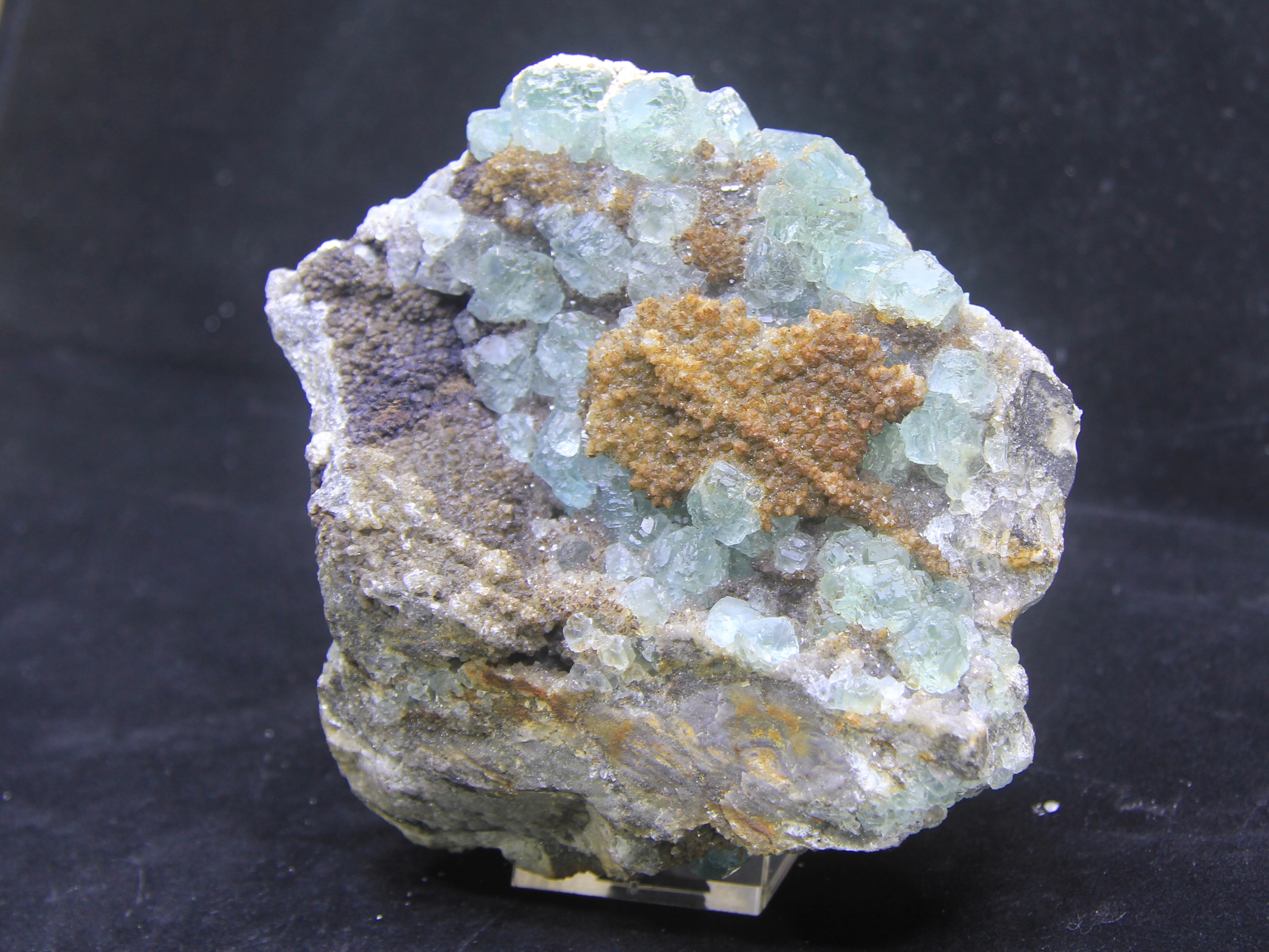 Pale sea-blue fluorite