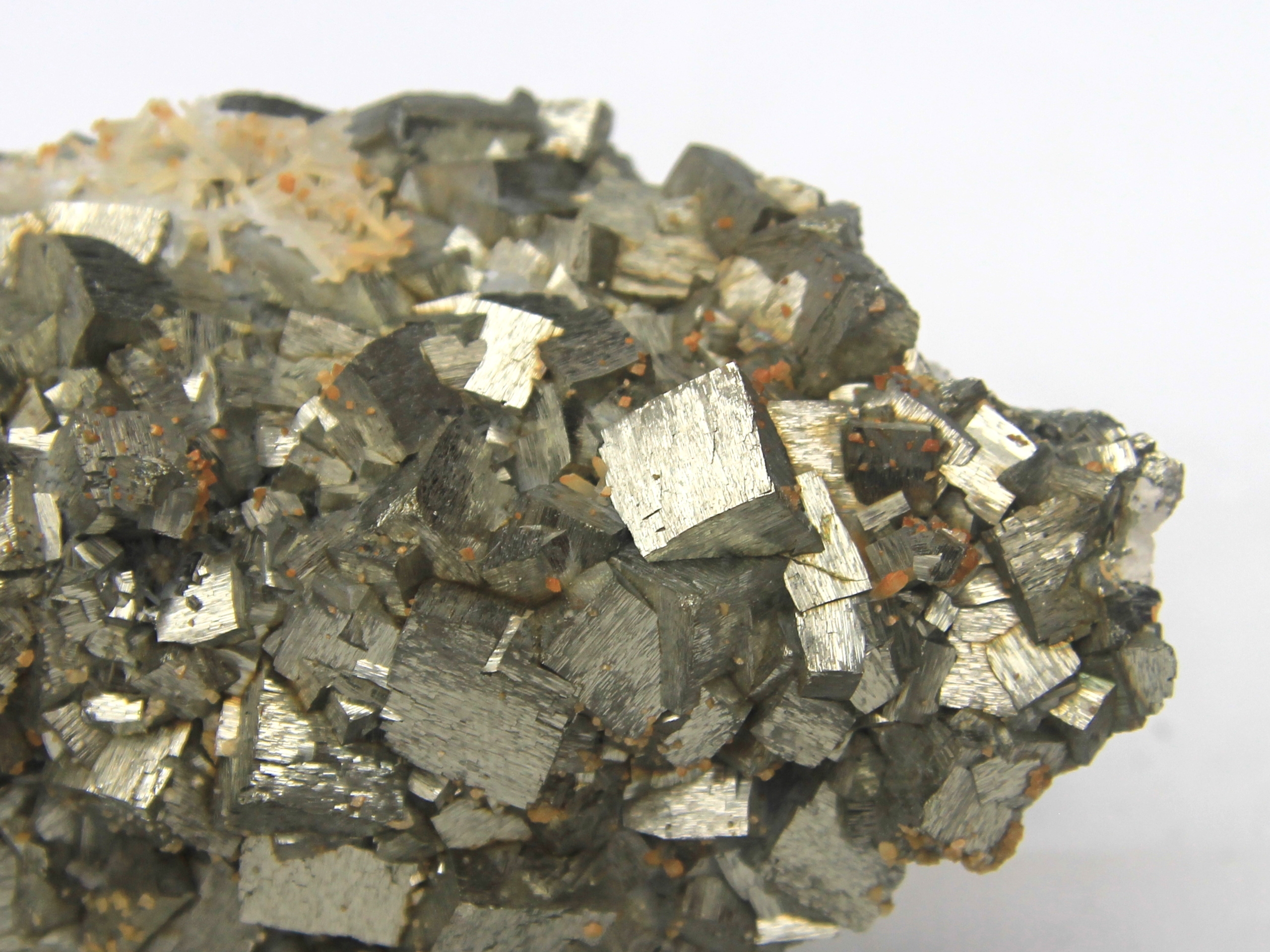 Pyrite with quartz and siderite